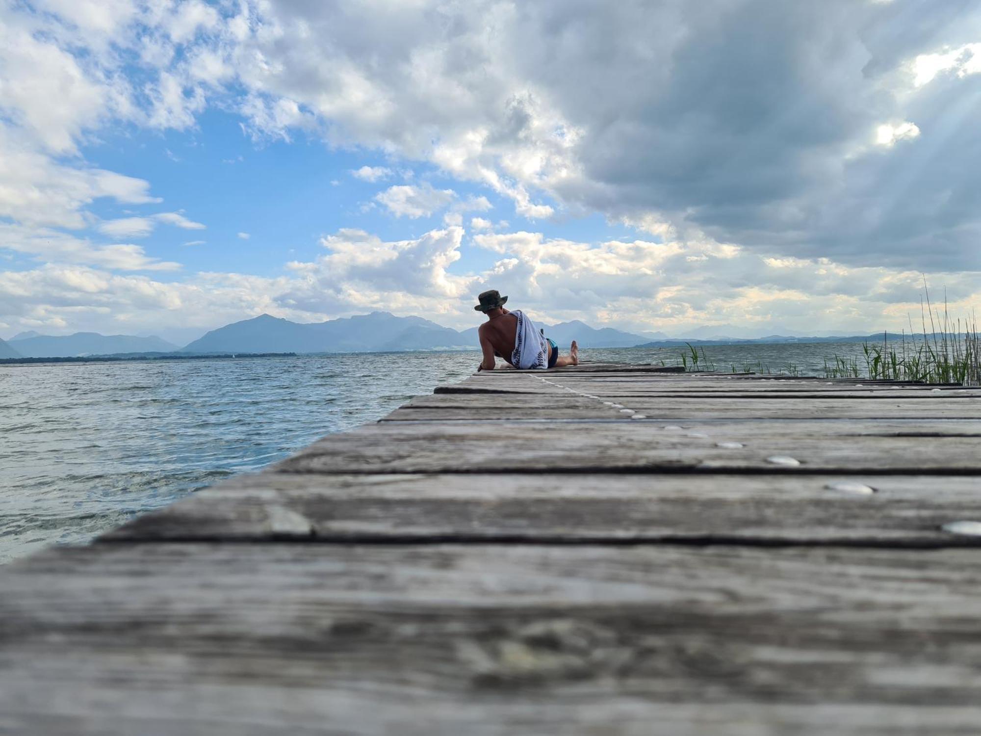 Vintage Studio Am Chiemsee Übersee Zewnętrze zdjęcie